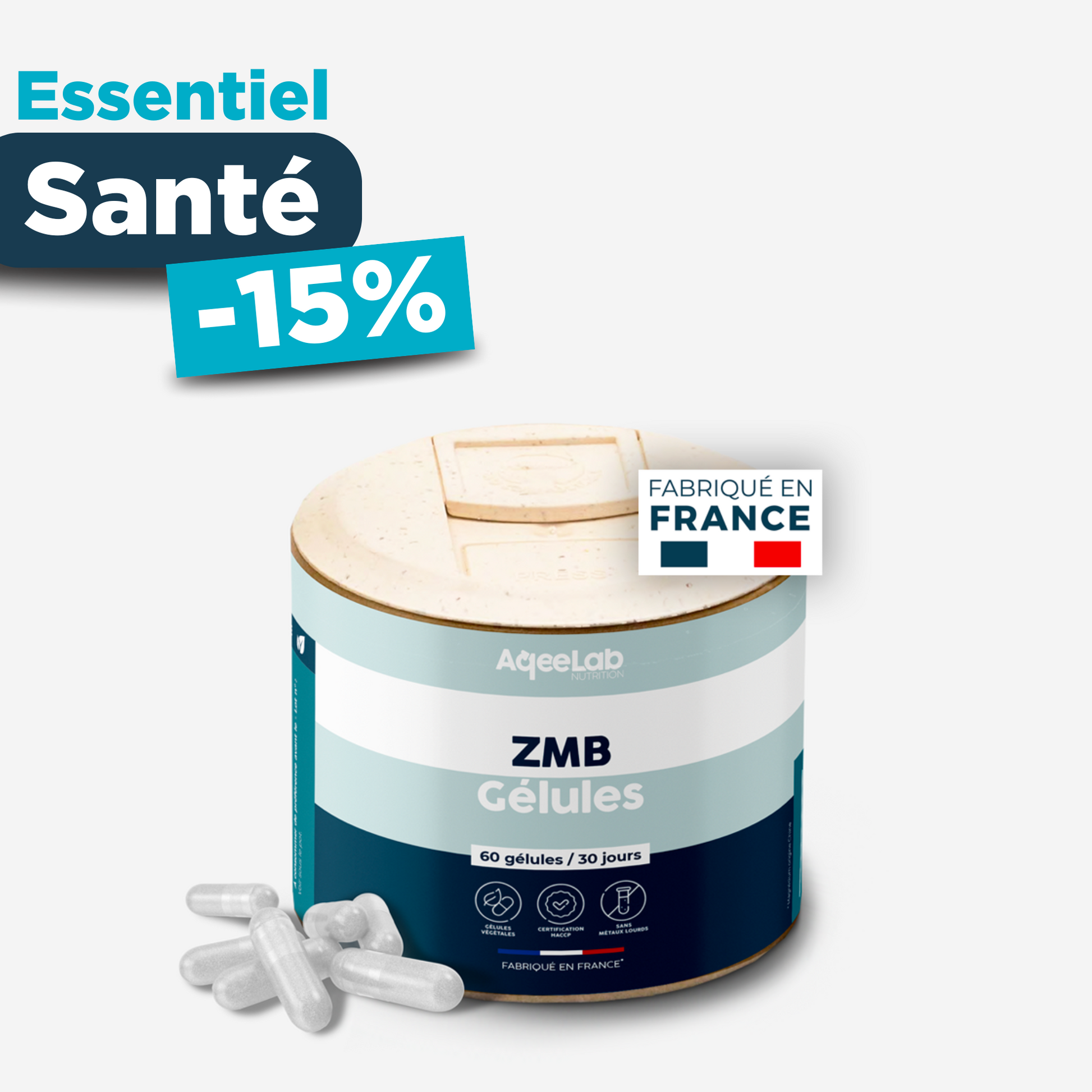 ZMB Gélules : Zinc + Magnésium + Taurine + Vitamine B6