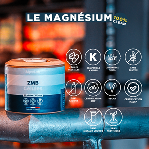 ZMB Gélules : Zinc + Magnésium + Taurine + Vitamine B6