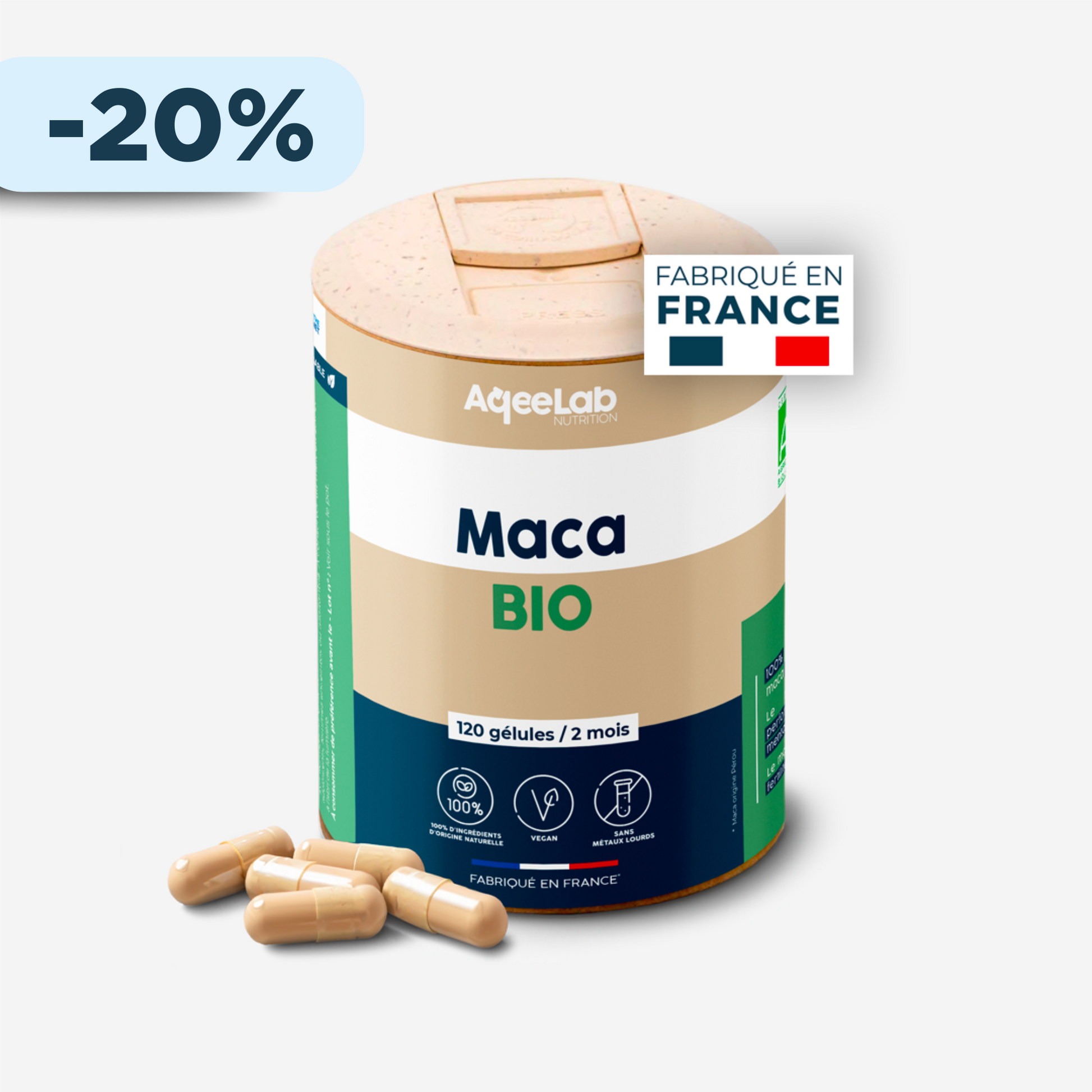 Maca Bio du Pérou – Gélules