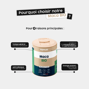 Maca Bio du Pérou – Gélules - AqeeLab Nutrition